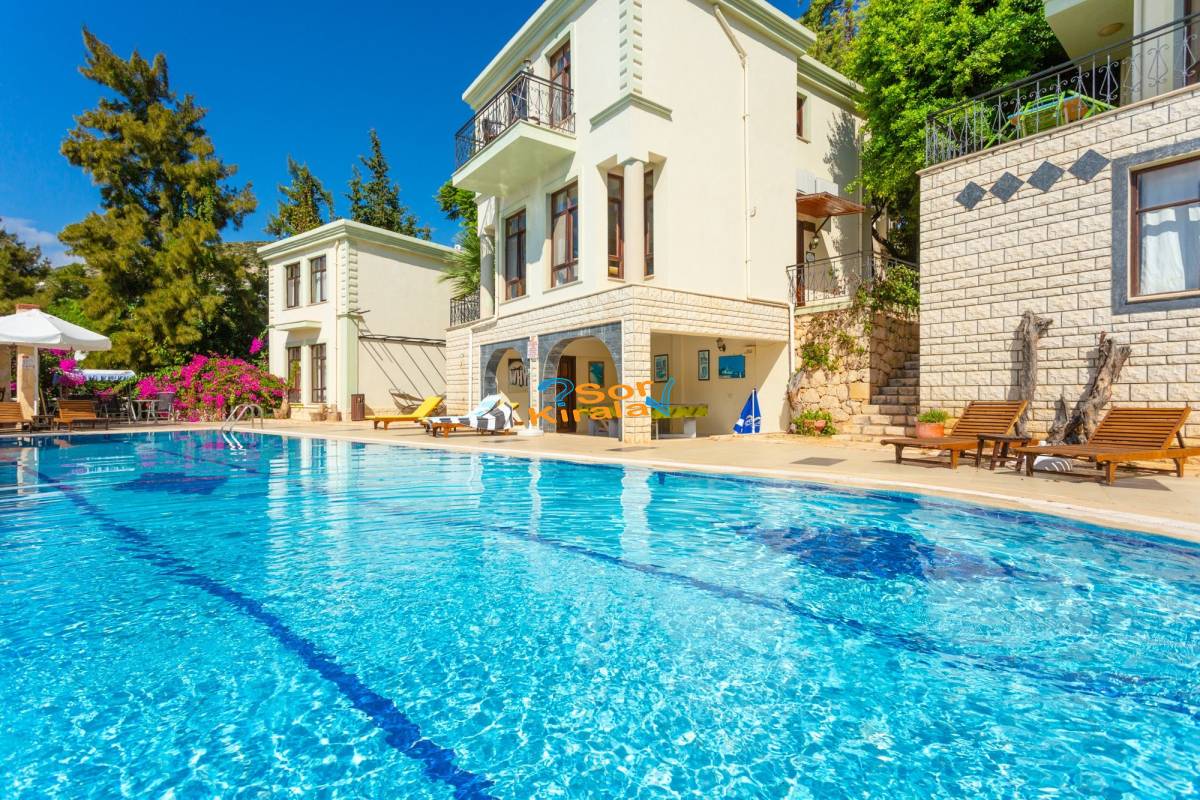 2+1 Ortak Havuzlu Villa HABESSOS Kalkan Merkez(103)