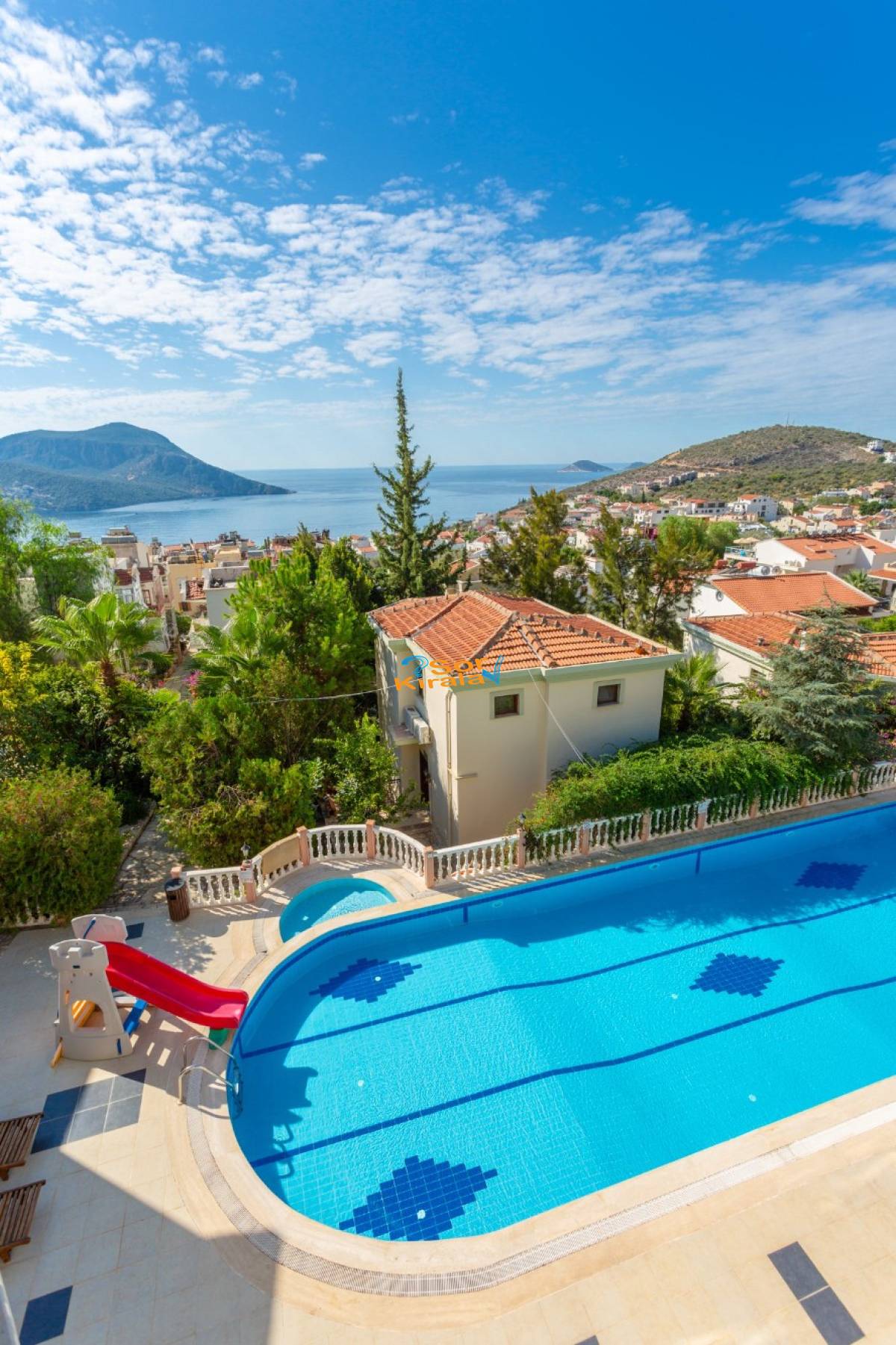 2+1 Ortak Havuzlu Villa HABESSOS Kalkan Merkez(103)
