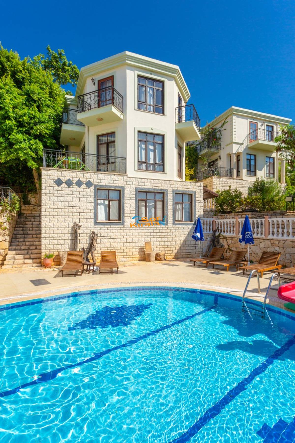 2+1 Ortak Havuzlu Villa HABESSOS Kalkan Merkez(103)