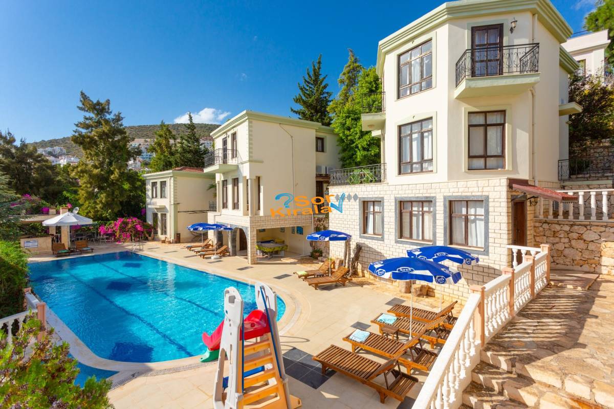 2+1 Ortak Havuzlu Villa HABESSOS Kalkan Merkez(103)
