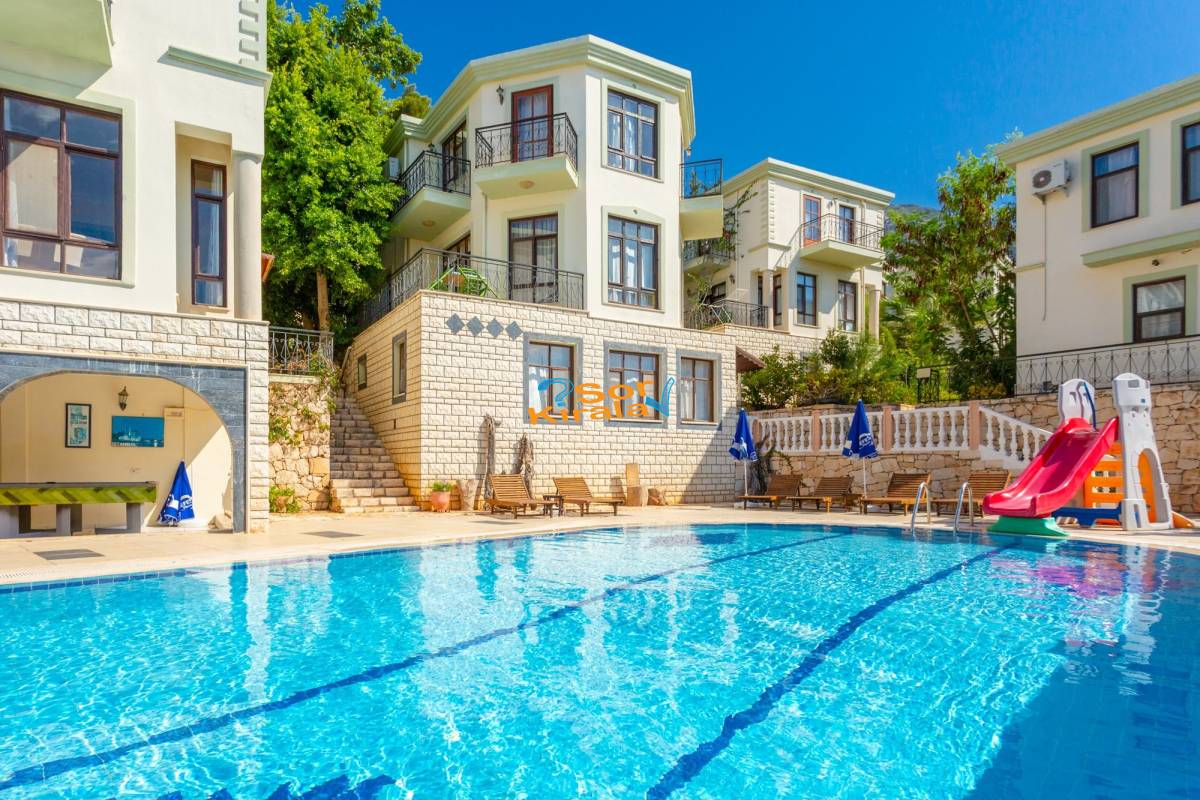 2+1 Ortak Havuzlu Villa HABESSOS Kalkan Merkez(103)