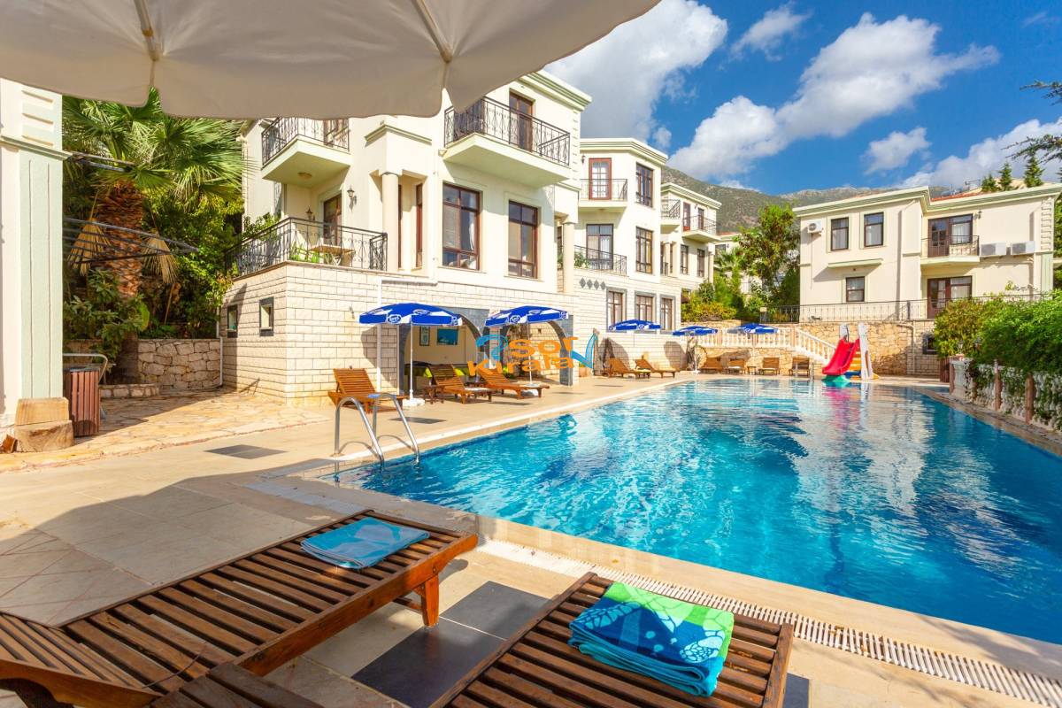 2+1 Ortak Havuzlu Villa HABESSOS Kalkan Merkez(103)