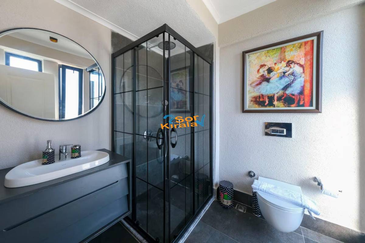 Fethiye Çalış Plajı, Kapalı Havuzlu, Sauna, Hamam, Jakuzili 3+1 Villa Royal 2