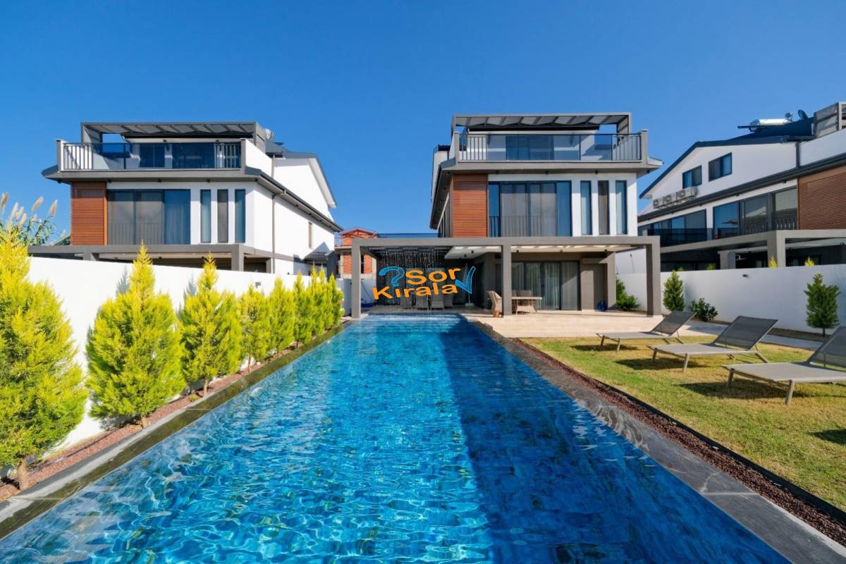 Fethiye Çalış Plajı, Kapalı Havuzlu, Sauna, Hamam, Jakuzili 4+1 Villa Royal 1